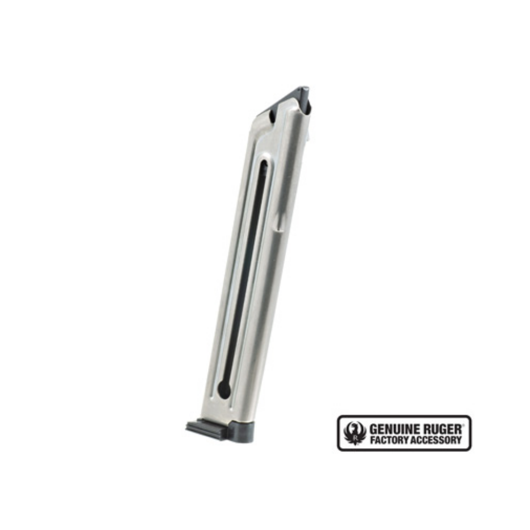 RUGER MAGAZINE MARK III/MK4 .22LR PISTOL 10RD SILVER STEEL